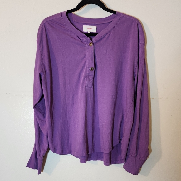XiRENA Long Sleeve Light Purple Shirt - Picture 3 of 6